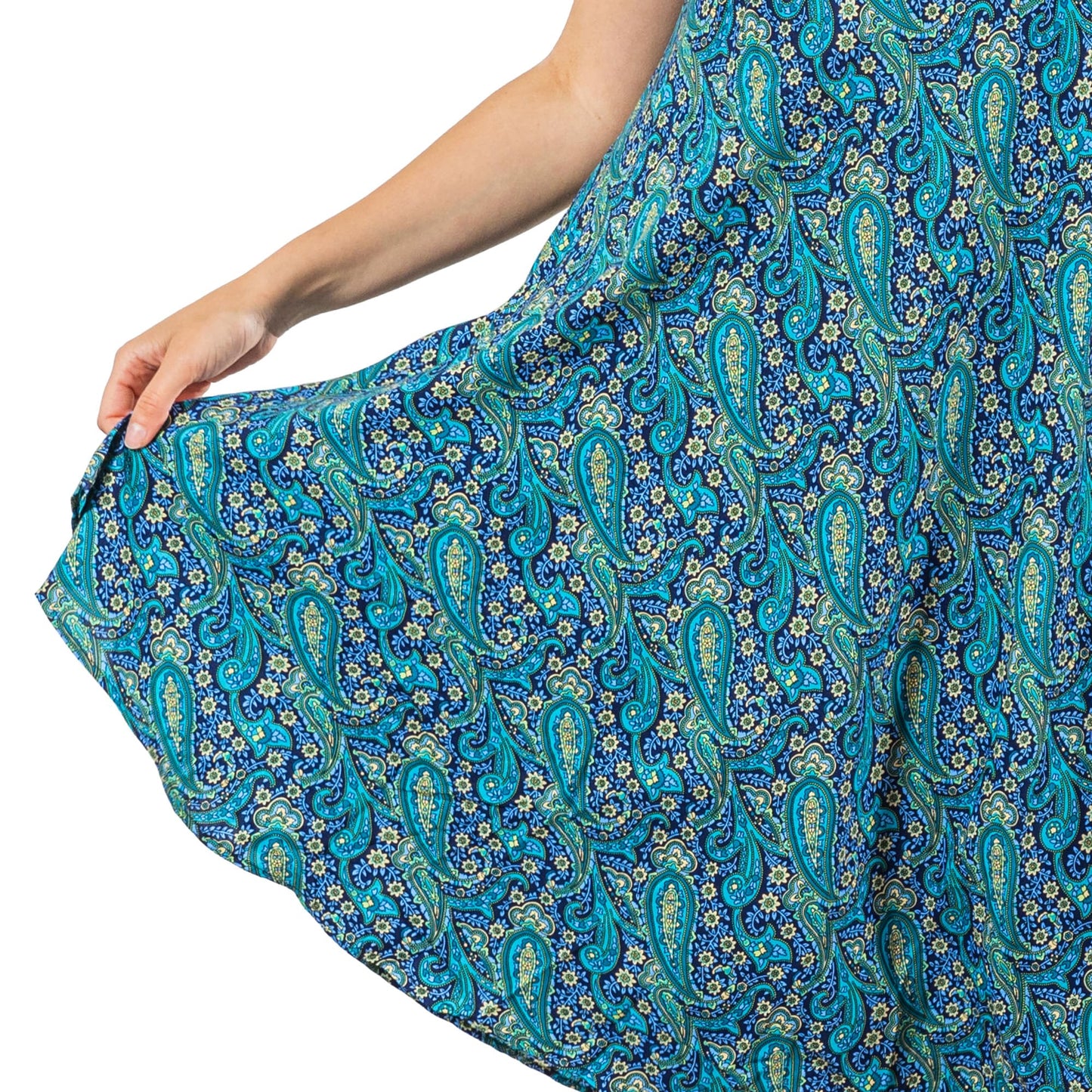 UNIQUE STYLES ASFOOR Women's Floral Midi Dress, Vacation Outfits Sleeveless Flowy Summer Dress