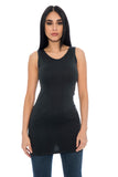 Seamless Long Tank Tops for Women - Slimming Camisole Layering Undershirt