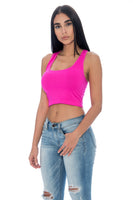 Softy Stretchy Racerback Crop Top - Unique Styles Asfoor