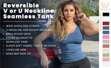 Versatile Layering Tank Top Women 2 Styles in 1 - Unique Styles Asfoor